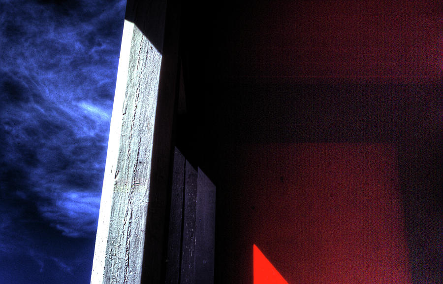Red Door Abstract Photograph by Wayne King