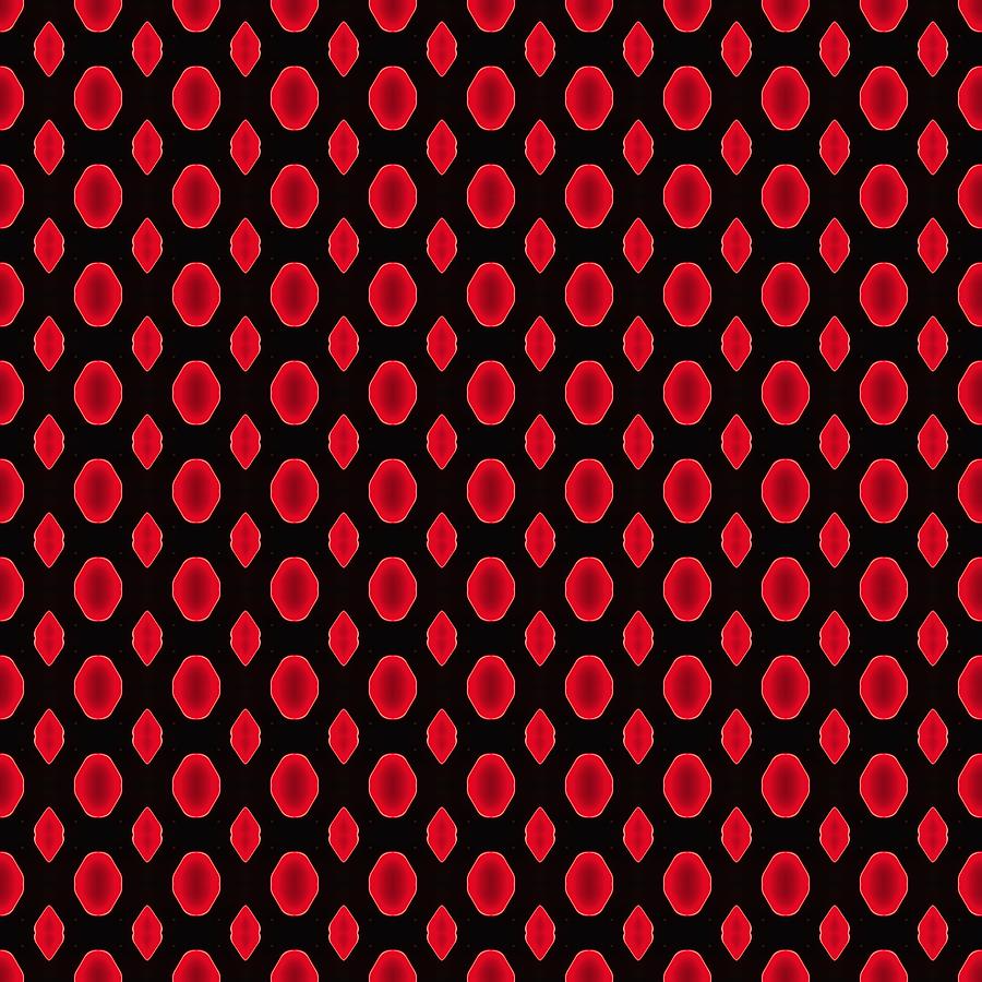 Pattern Photograph - Red Dots by Hartmut Knisel