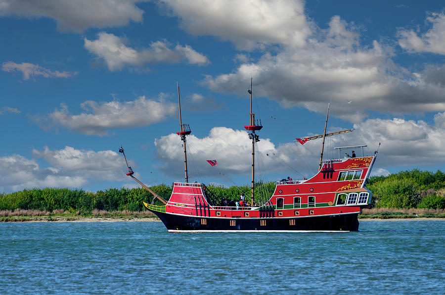 Red Dragon Pirate Ship Photograph by Debra Martz