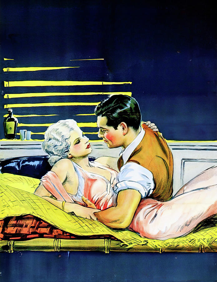 Clark Gable Painting - Red Dust, 1932, movie poster painting by Movie World Posters