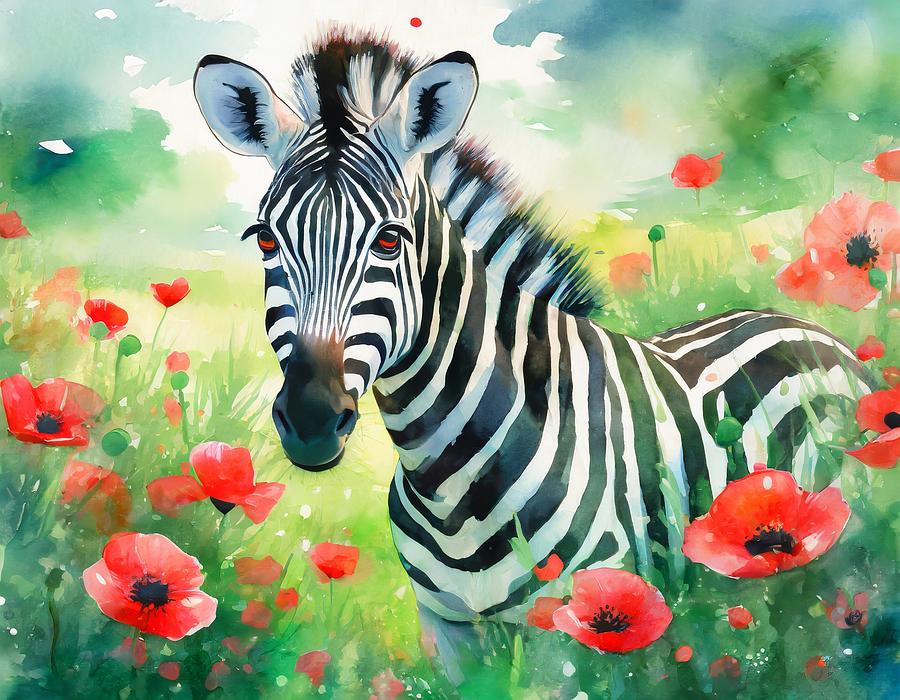 Red-Eyed Zebra Digital Art by Susan Rydberg