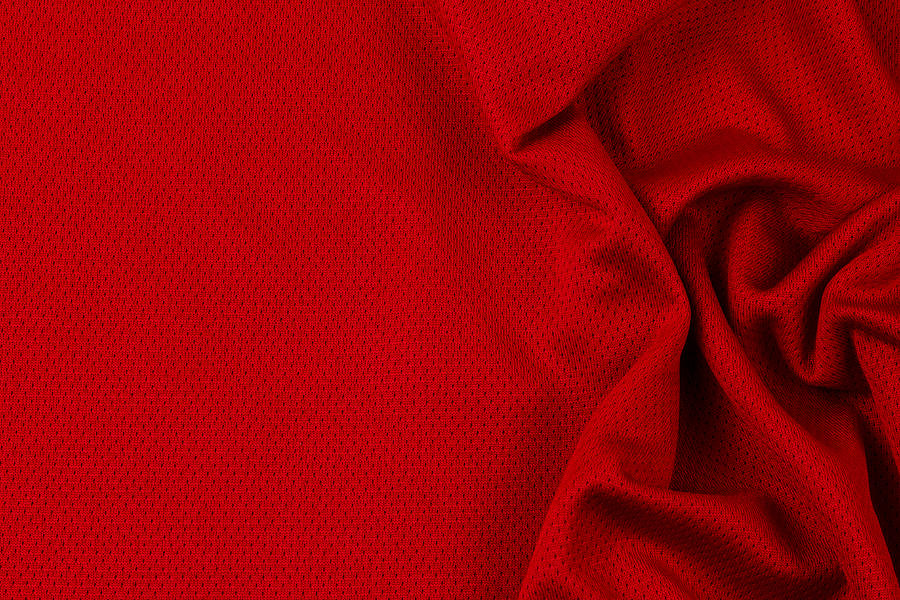 Red Fabric Photograph by Marc Espolet Copyright
