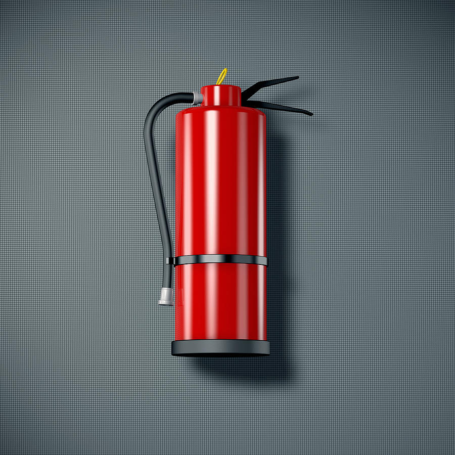 Red fire extinguisher Photograph by Artpartner-images