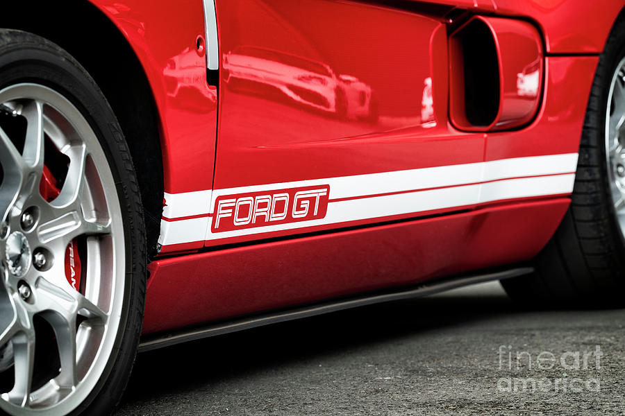 Red Ford GT Photograph by Tim Gainey