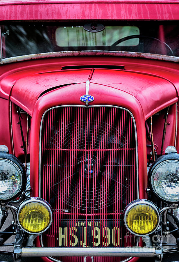 Red Ford Rat Rod Photograph by Tim Gainey