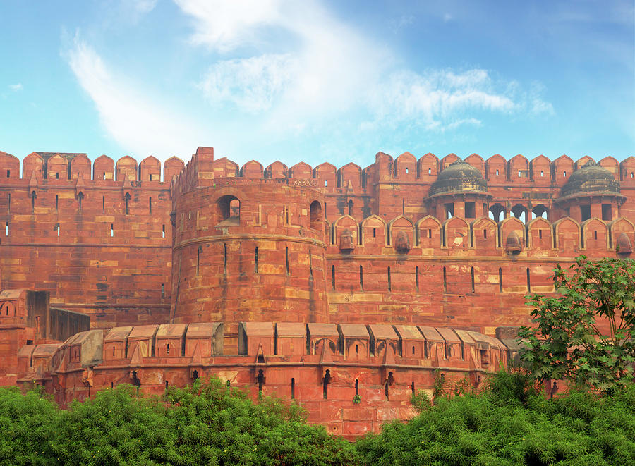 red fort wall in Agra Photograph by Mikhail Kokhanchikov