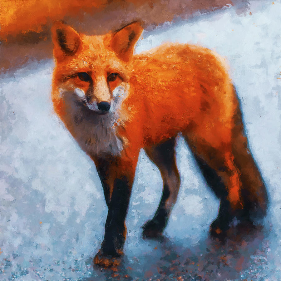 Red Fox - 04 Painting by AM FineArtPrints