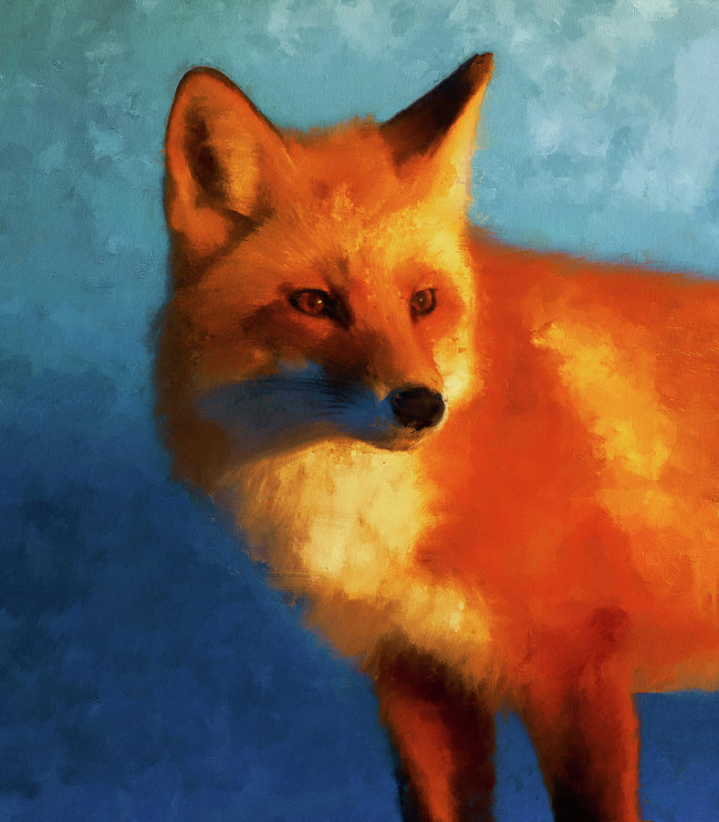 Red Fox - 05 Painting by AM FineArtPrints