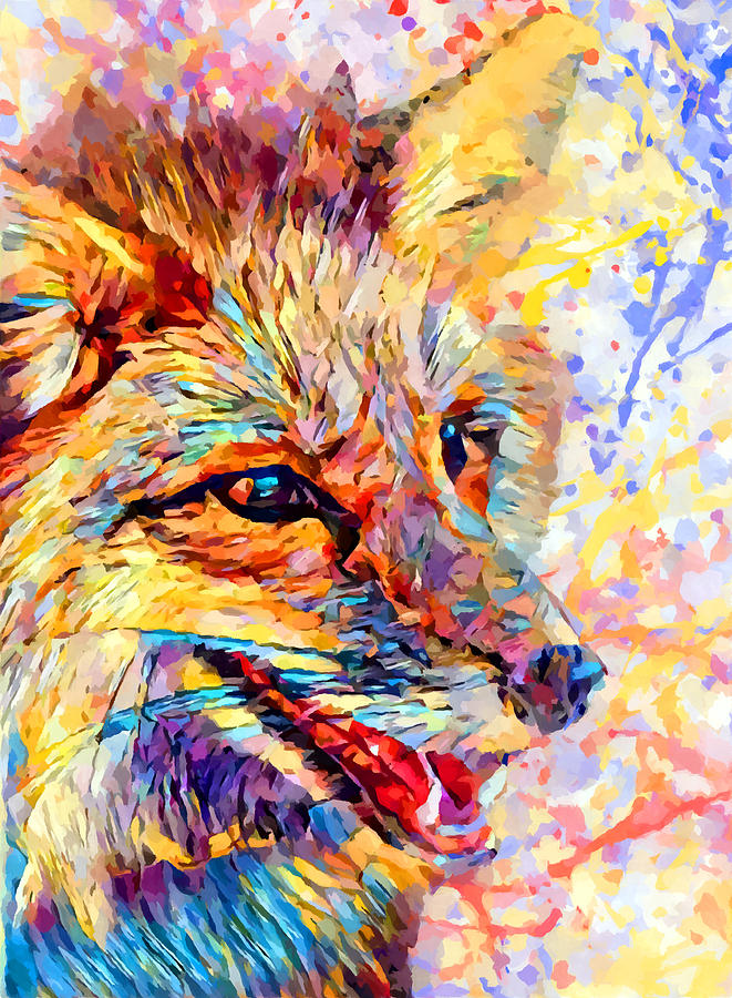 Red Fox 2 Painting