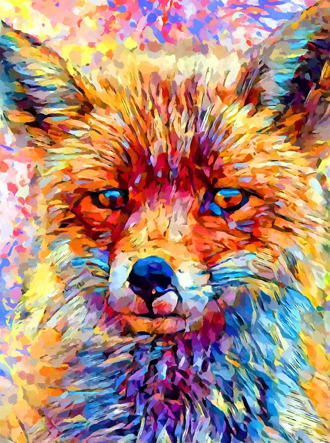 Red Fox 3 Painting by Chris Butler