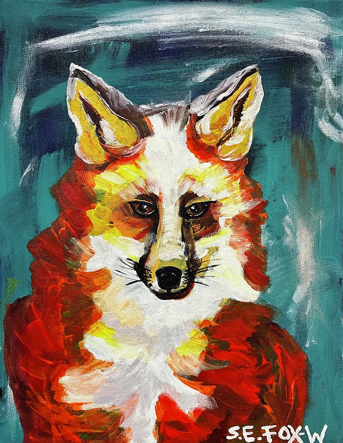 Red Fox #3 Mixed Media by Sarah Fox Wangler - Fine Art America