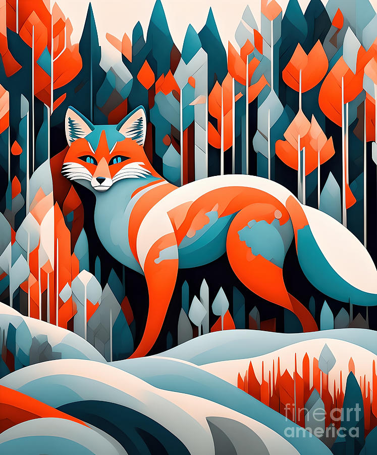 Red Fox In The Forest - 1 Digital Art by Philip Preston