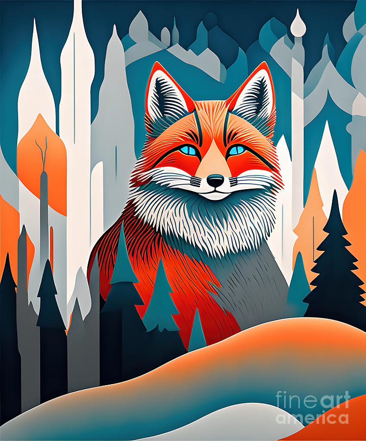 Red Fox In The Forest - 2 Digital Art by Philip Preston