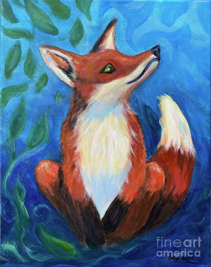 The Red Fox Painting by Skye Winter - Pixels