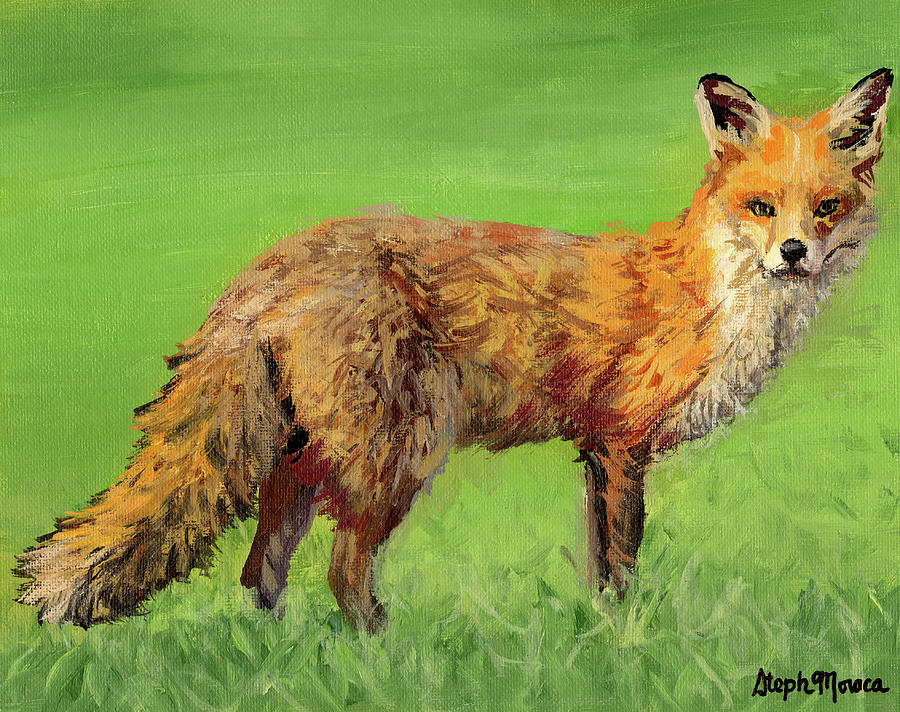 Red Fox Painting by Steph Moraca - Fine Art America