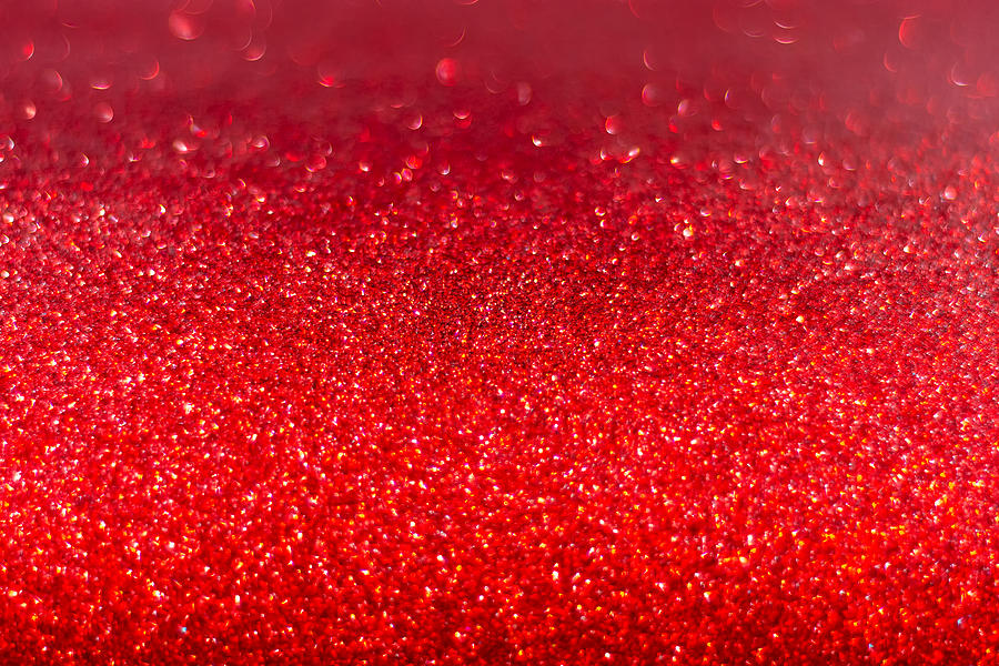 Red Glitter Christmas Background Photograph by Nora Carol Photography