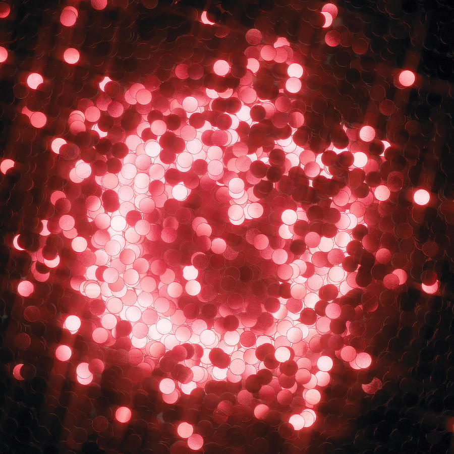 Red Glitter Photograph by Lumina Imaging