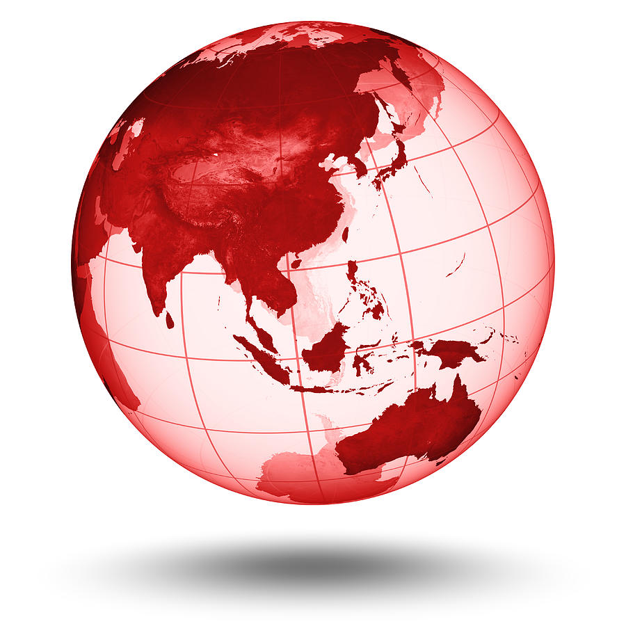Red Globe - Asian Eastern Hemisphere Photograph by Jimmyjamesbond