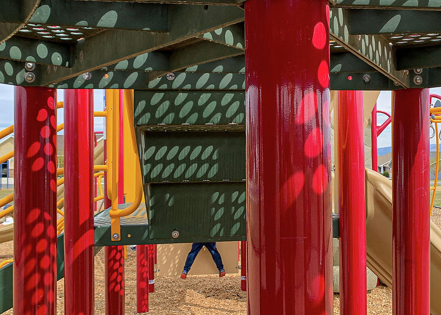 Red Green Yellow Playground Photograph by Dutch Bieber