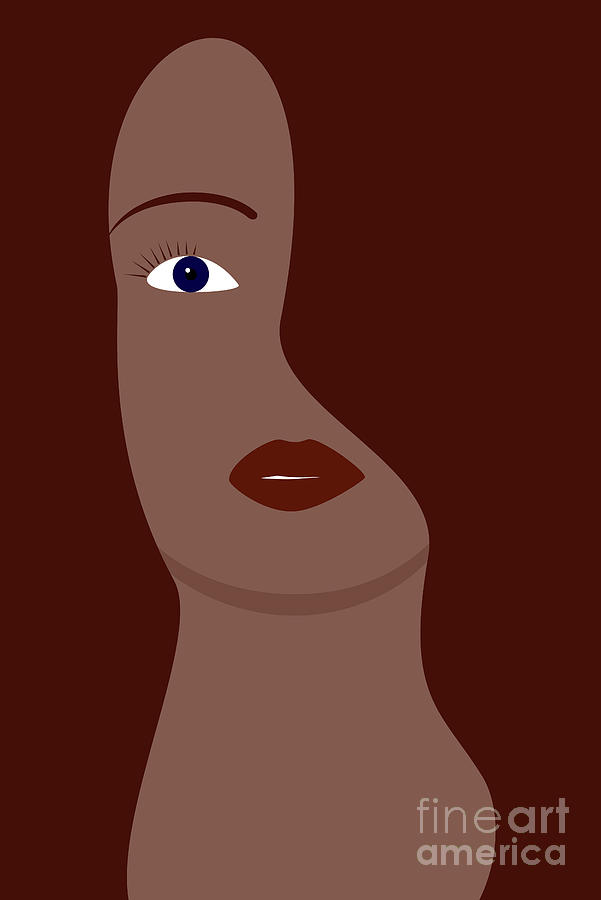 Red Hair and One Eye Digital Art by Clayton Bastiani