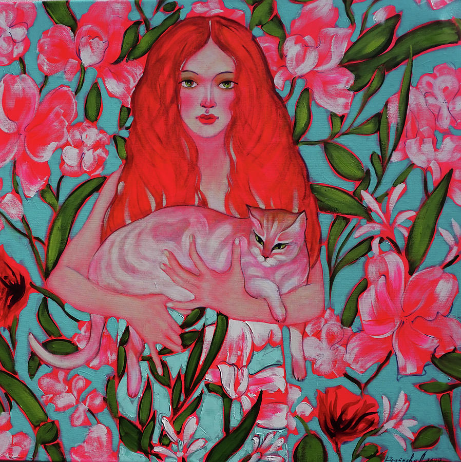 Red happiness Painting by Anastasija Kraineva