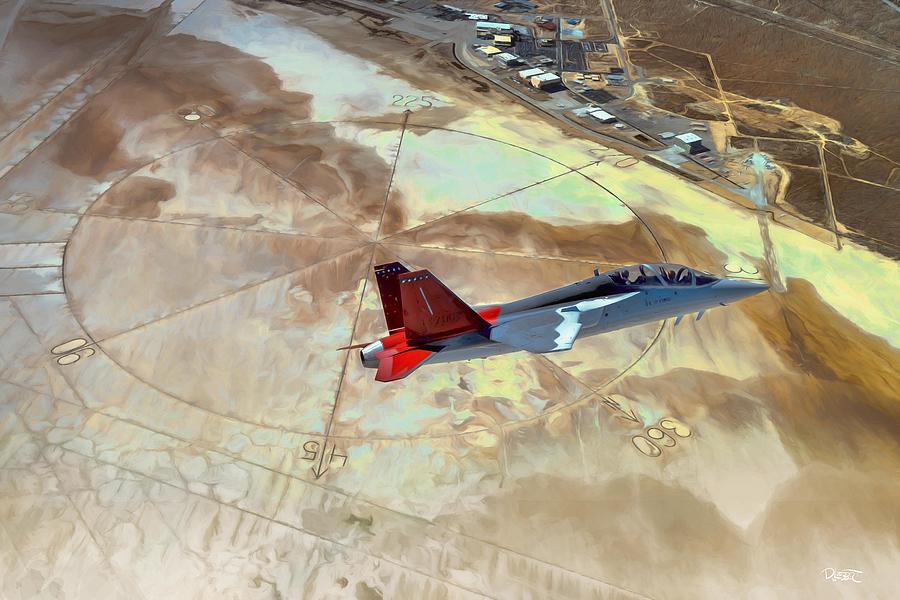 Red Hawk Over Edwards Digital Art by David Luebbert