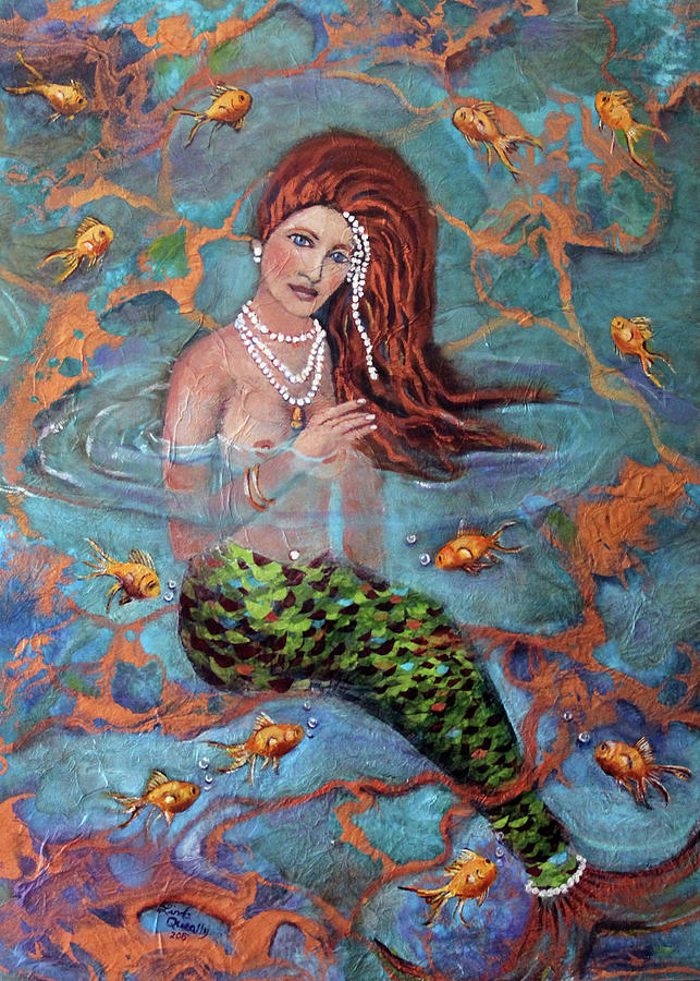 Ophelia by Linda Queally Painting by Linda Queally