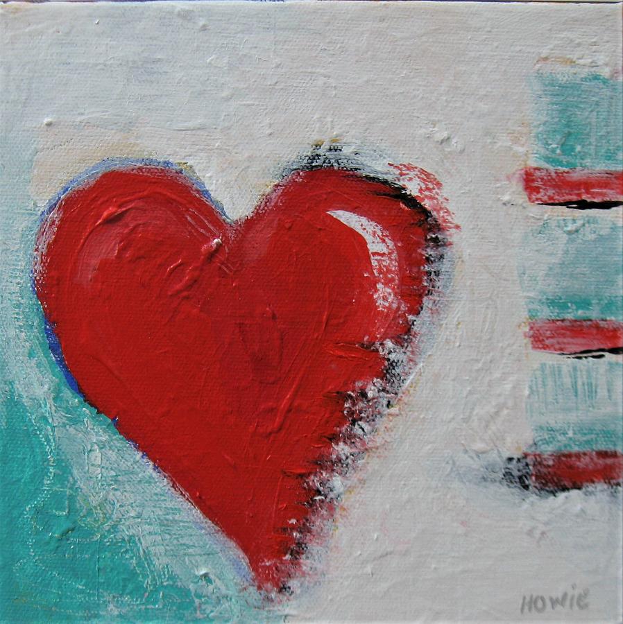 Red Heart Art Painting