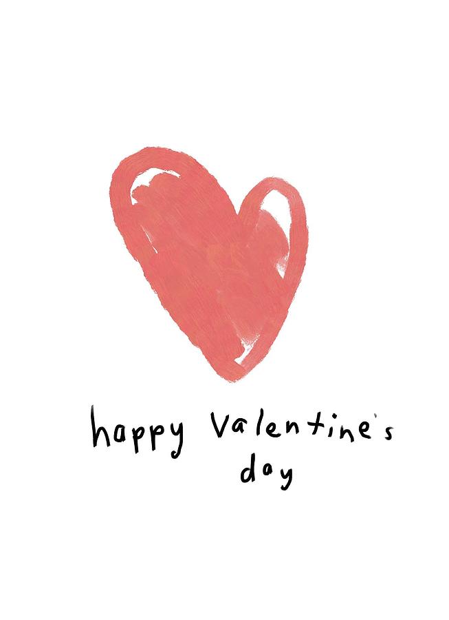 Red Heart Valentine Digital Art by Ashley Rice