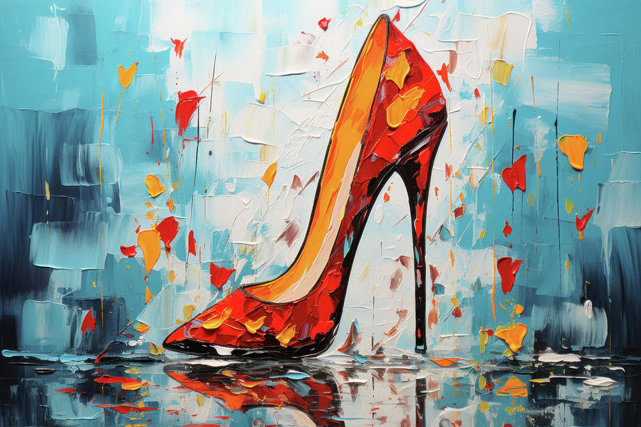 Red High heels Digital Art by Imagine ART
