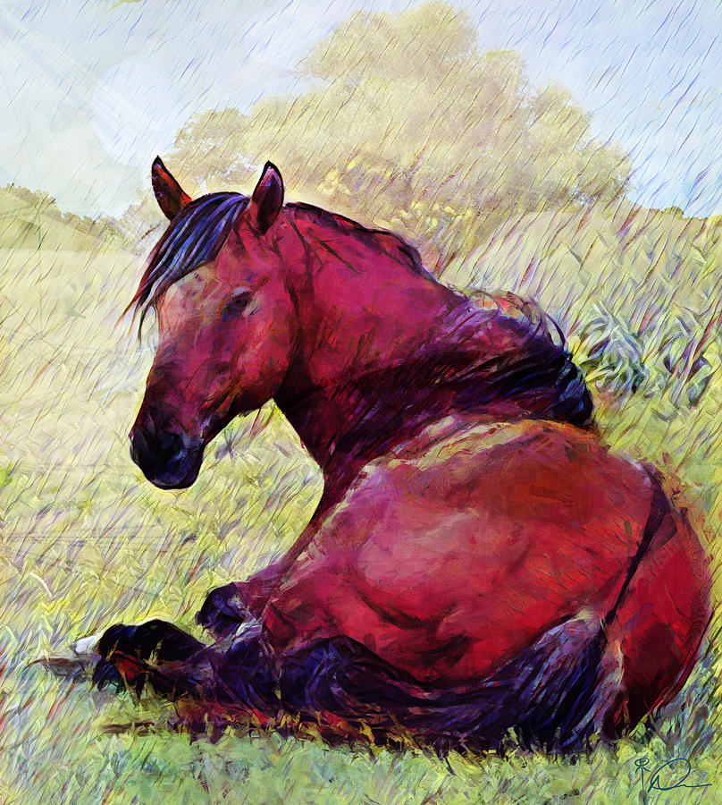 Red Horse Painting