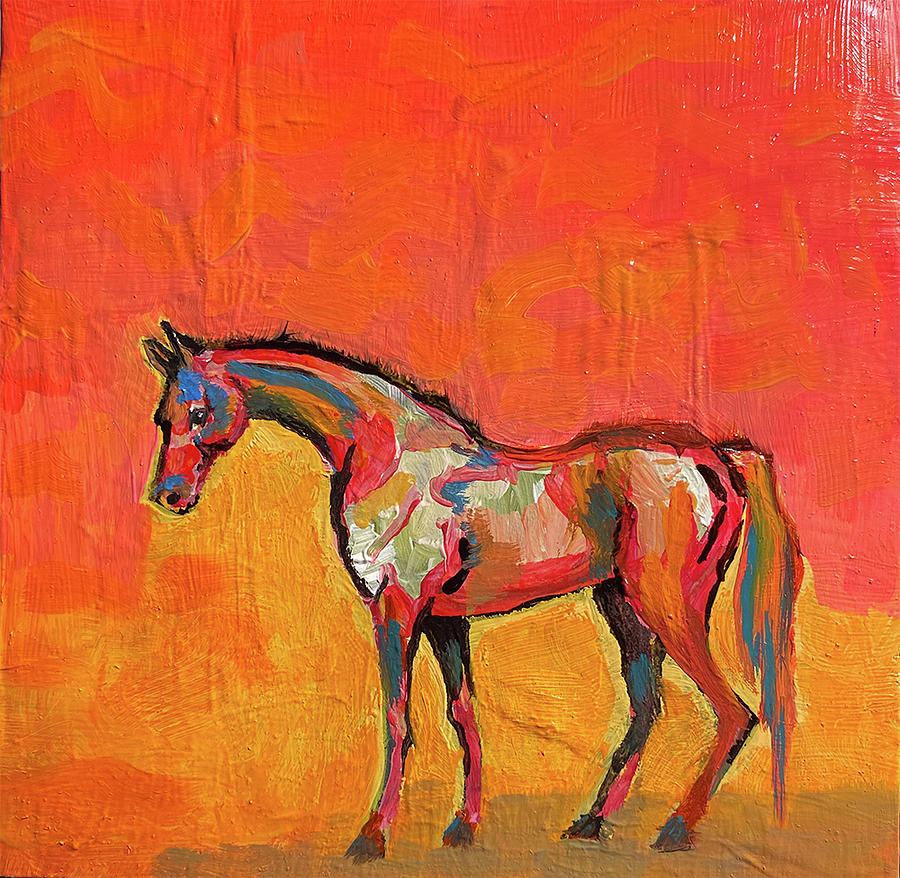 Red Horse Painting By Madeline Mastromarchi 