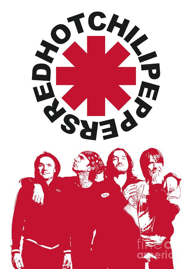 Red Hot Chili Peppers Digital Art by Gaffano Fine Art America