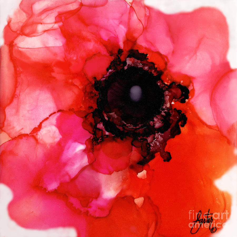 Red Hot Poppy Painting by Daniela Easter