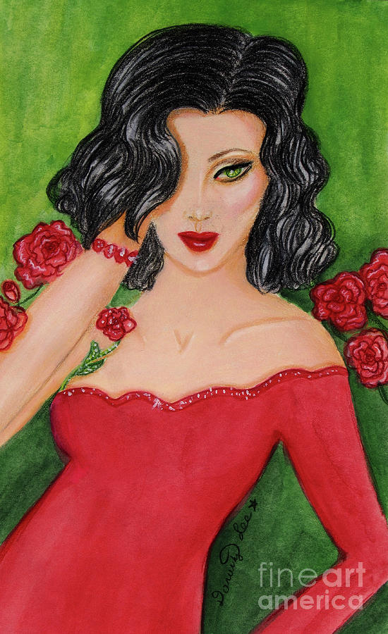 Red Hot Rosy Mixed Media by Dorothy Lee