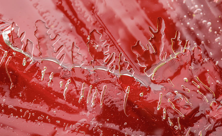 Red Ice Design Photograph by Jean Noren