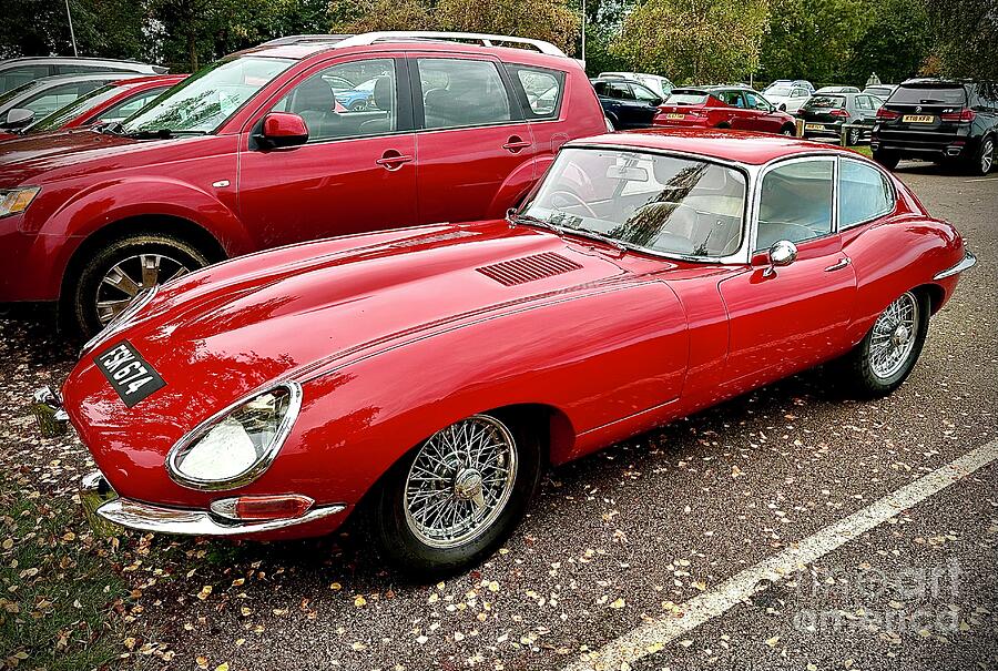 Red Jaguar E Type Sports Car Photograph by Gordon James