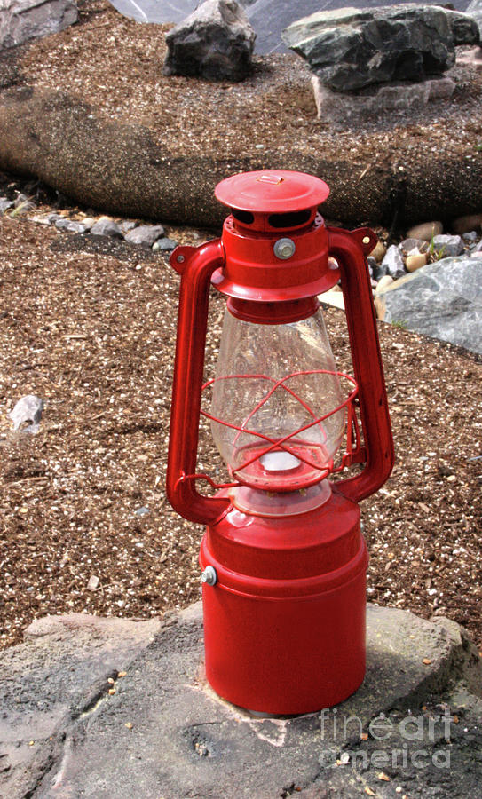 Red Lantern Photograph by Mary Mikawoz