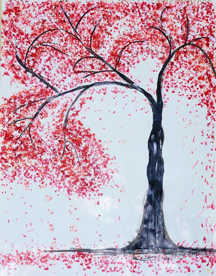 Red Leaves Painting