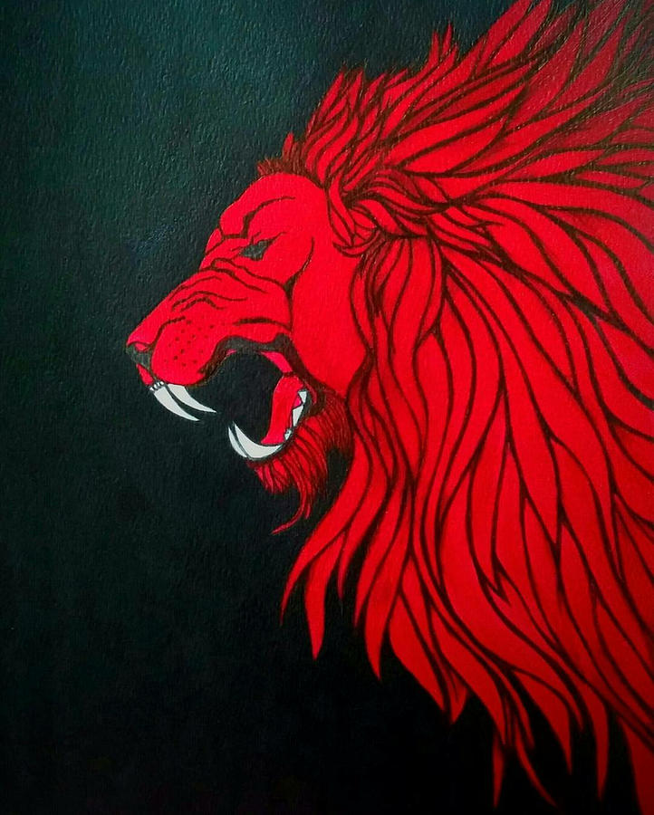 Red Lion by Rosanna Parker - Pixels