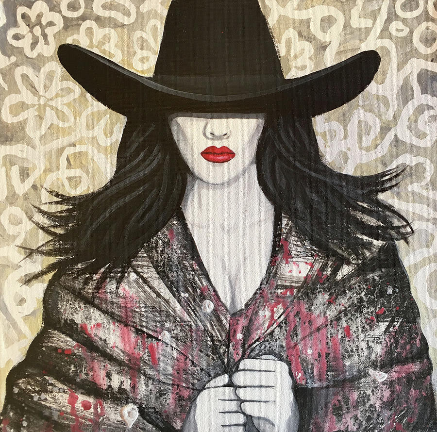 Red Lips Painting by Lance Headlee