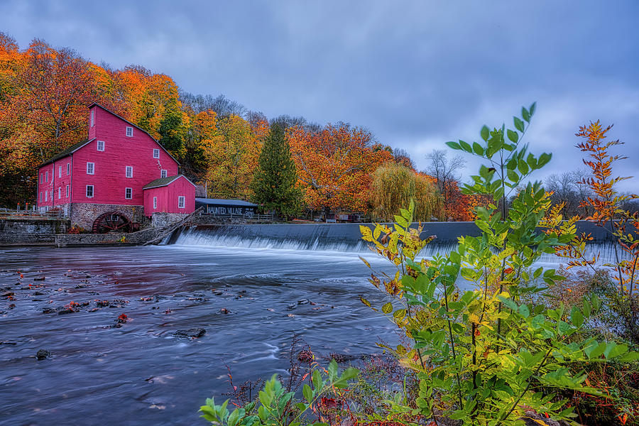Red Mill in the Fall Photograph by Penny Polakoff
