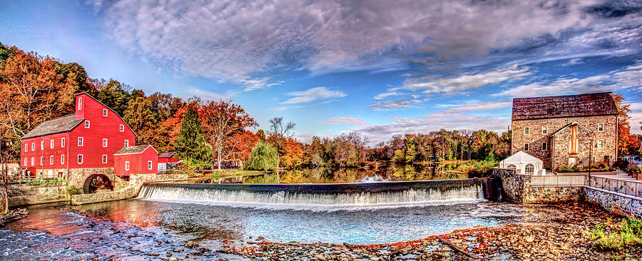 Red Mill Pano Photograph by Geraldine Scull