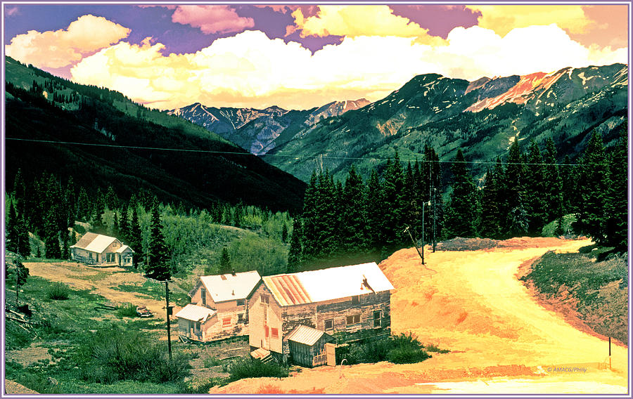 Red Mountain Pass, Colorado Rockies, 1998, Digital Art Digital Art by A Macarthur Gurmankin