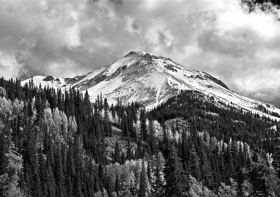 Mountain Photograph - Red Mountain Snow by Brian Kerls