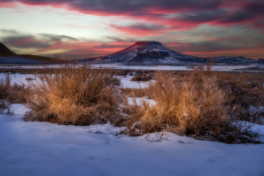 Red Mountain Sunset Photograph by Chris McKenna