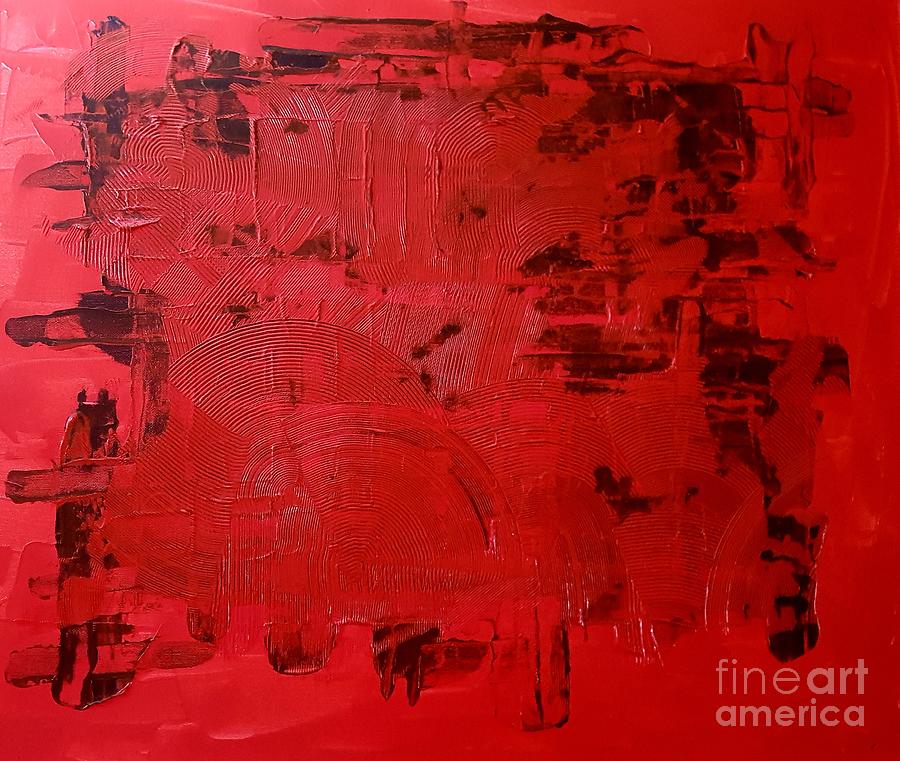 Red n Black Painting by Andy Thompson Red n Black Painting by Andy Thompson