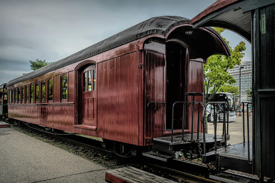 Red Narrow Gauge Train Car Photograph by Sharon Popek