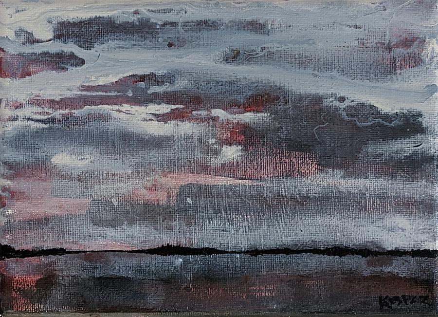 Red Night Painting by Sarah Kasper Red Night Painting by Sarah Kasper