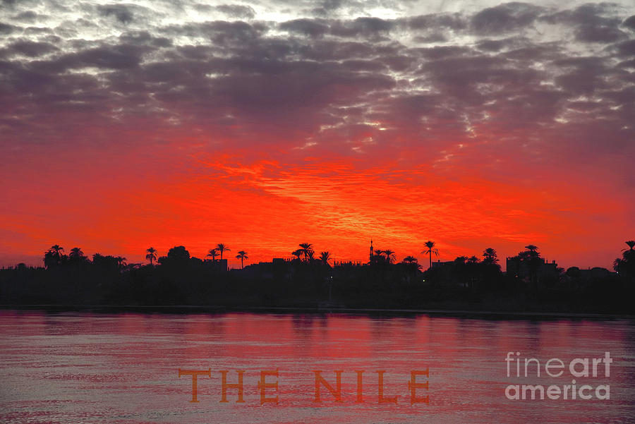 Red Nile River Sunset. Photograph by Tom Wurl